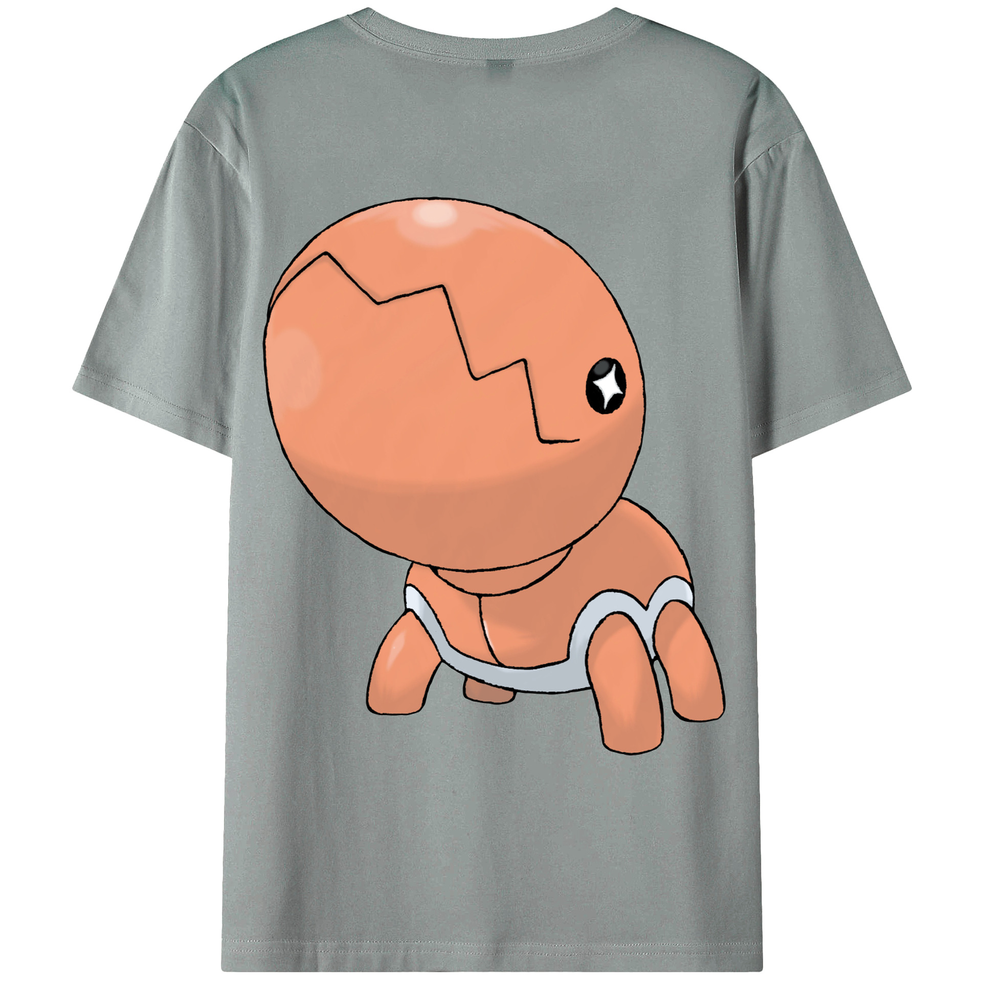 （画像用） ポケットモンスター Pokémon 綿100％ メンズ半袖Tシャツ（バックプリント） 通気性